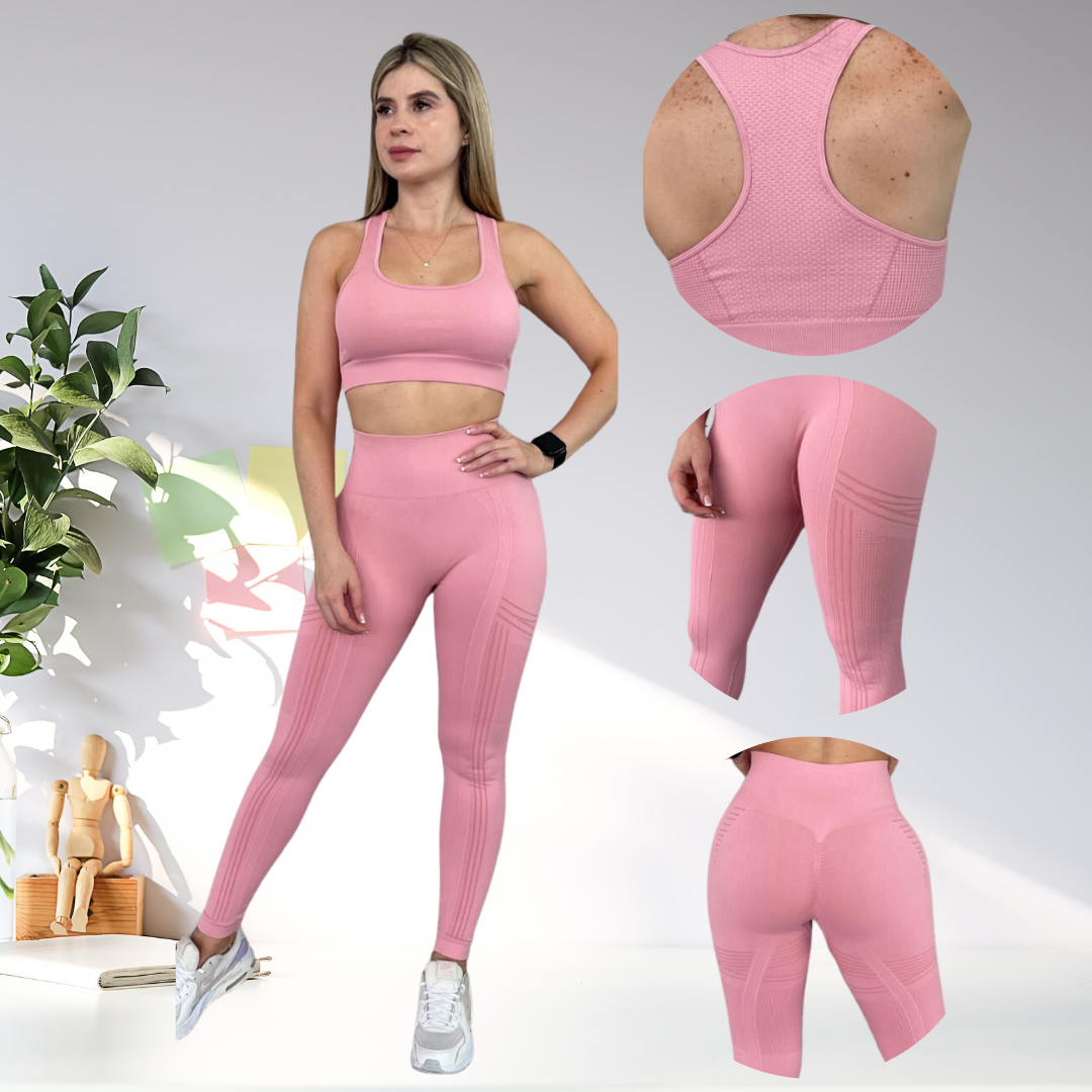 SET LEGGINGS Y TOP SEAMLESS - 4006