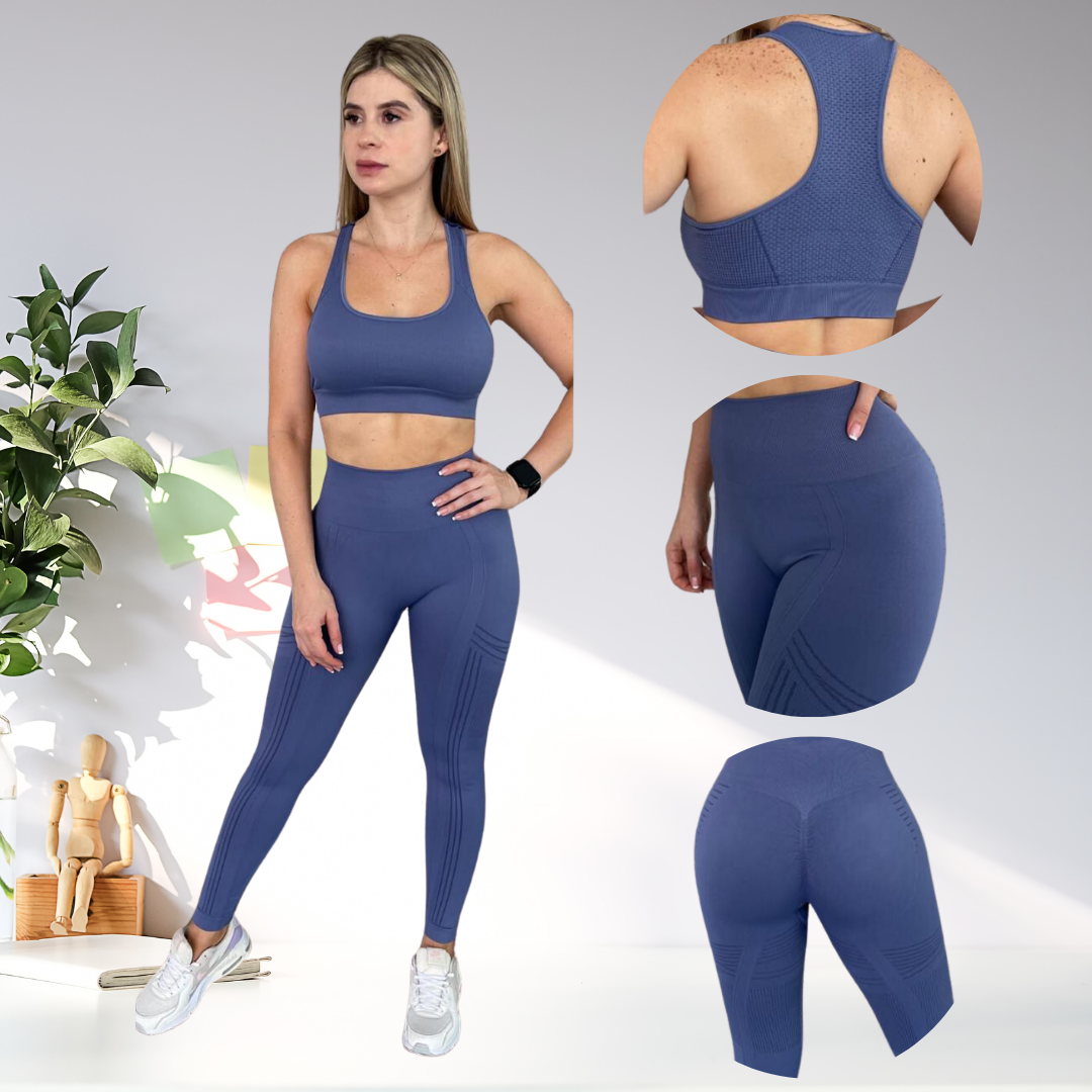 SET LEGGINGS Y TOP SEAMLESS - 4006