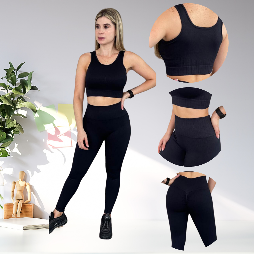 SET LEGGINGS Y TOP SEAMLESS  - 4008