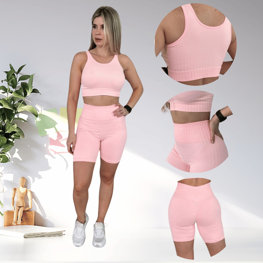 SET BIKER Y TOP SEAMLESS - 5008