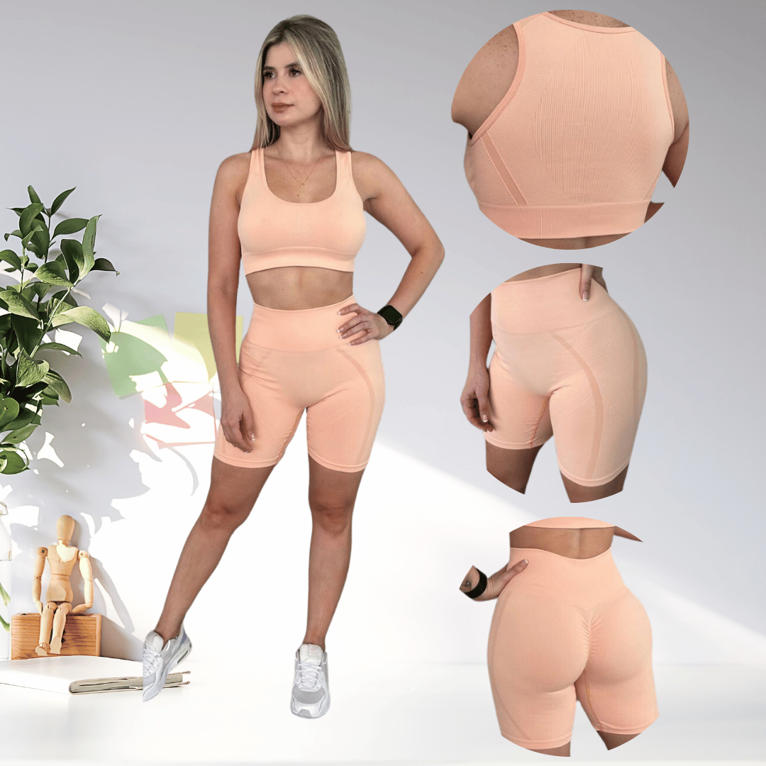 SET BIKER Y TOP SEAMLESS - 5009